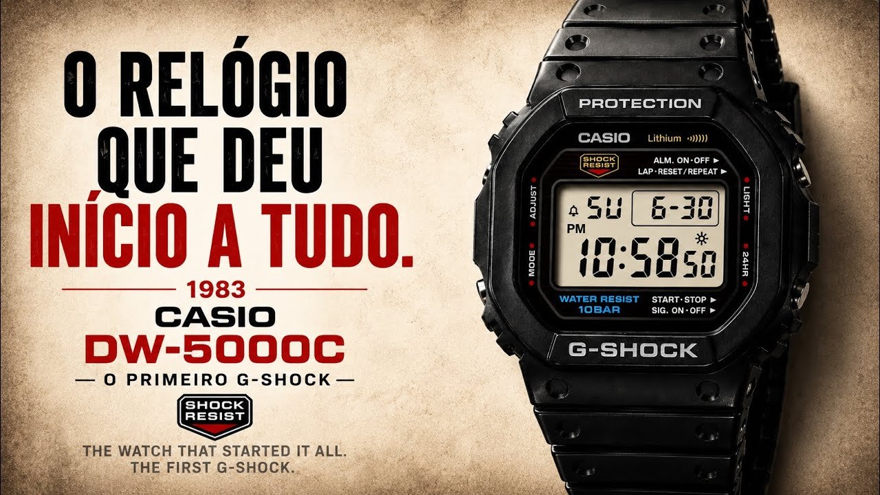 G-Shock DW-5000C: o relógio que iniciou uma revolução