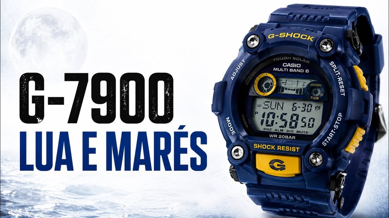 G-Shock G-7900: o relógio que acompanha a Lua e as marés