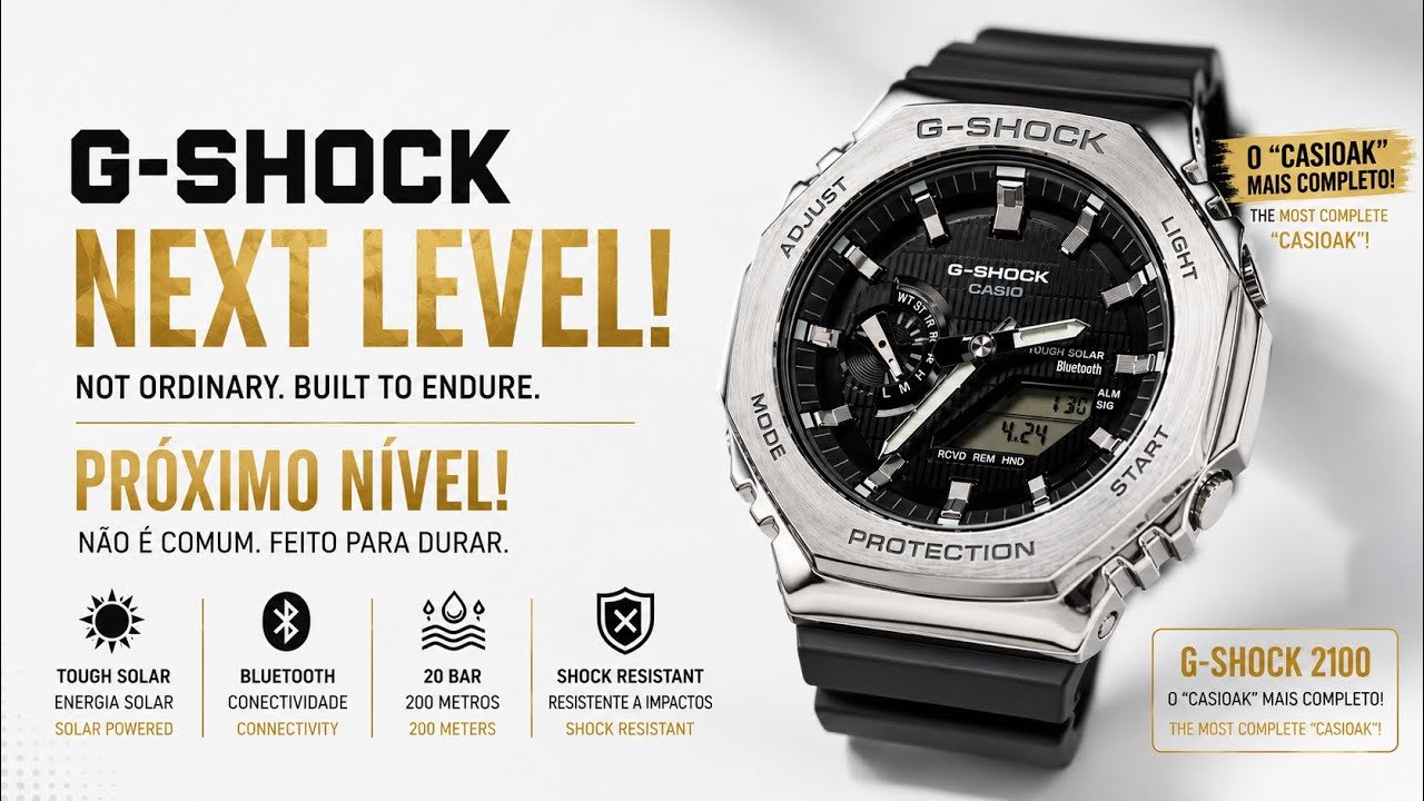 G-Shock GBM-2100: como o CasiOak virou um relógio ainda mais completo